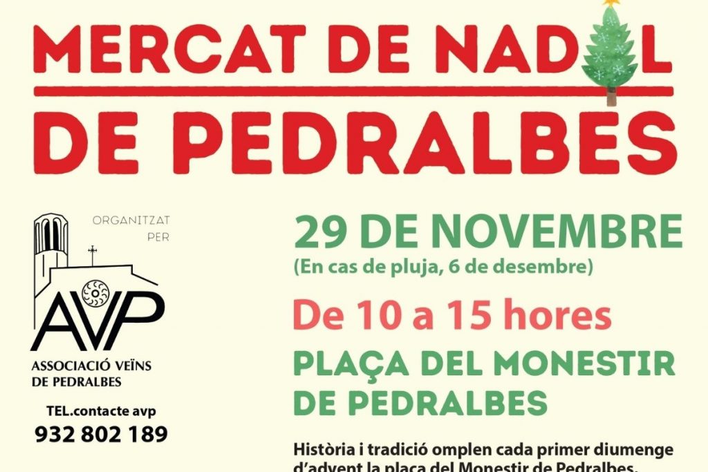 mercat de nadal pedralbes
