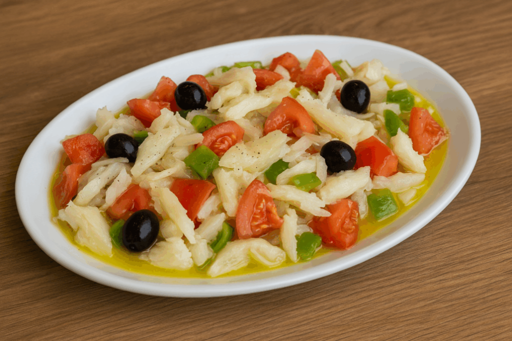 Esqueixada de bacallà